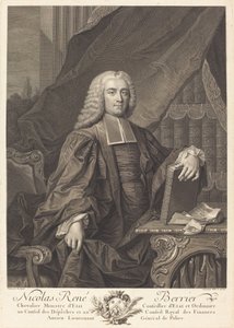 Nicolas Rene Berryer by Johann Georg Wille after Jean François Delyen