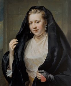Portrait of an Elegant Lady by Johann Georg Ziesenis
