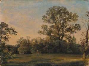 Park Landscape in the Early Morning by Johann Georg von Dillis