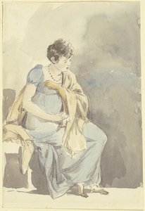 Sitting Woman by Johann Georg von Dillis