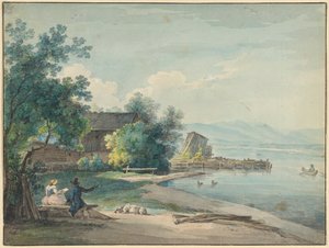 Lake Starnberg by Johann Georg von Dillis
