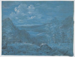 View of the Ankl-Alpe and the Schliersee by Johann Georg von Dillis