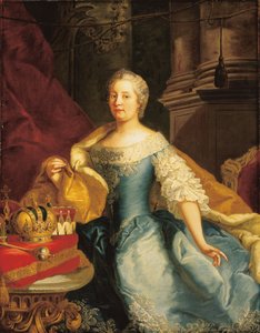 Portrait of Empress Maria Theresa by Johann Gottfried Auerbach