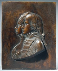 Friedrich Wilhelm III as Crown Prince with Wife Luise of Mecklenburg-Strelitz by Johann Gottfried Schadow