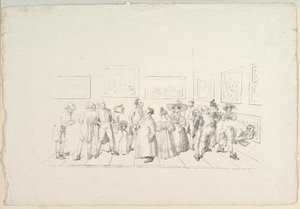The Public at an Exhibition by Johann Gottfried Schadow