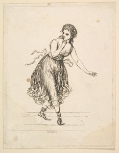 Woman Alone, from the series The Dancing Pair Vigano by Johann Gottfried Schadow