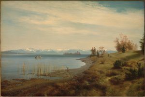 Early Spring at Lake Starnberg by Johann Gottfried Steffan