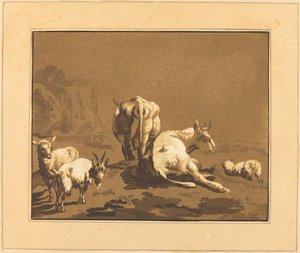 Cows by Johann Gottlieb Prestel after Joseph Wagner
