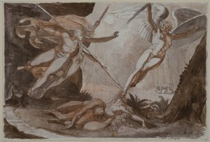 Satan Touched by Ithuriel