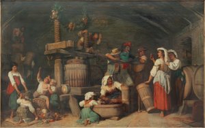 Roman Wine Press by Johann Heinrich Hasselhorst