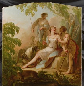 Diana Resting after the Hunt by Johann Heinrich Keller