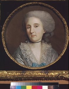 Portrait of Princess Natalia V. Saltykova (1737-1812) - Work by Johann Heinrich Schmidt (Pastel on Paper)
