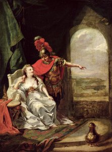 Anthony Telling Cleopatra of his Victory over the Cavalry of Octavian (detail)