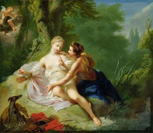 Jupiter Disguised as Diana Seducing Callisto by Johann Heinrich Tischbein