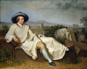 Goethe in the Campagna, 1787 by Johann Heinrich Wilhelm Tischbein