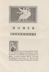 Homer Drawn After Antiquity