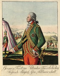 Prince Grigory Alexandrovich Potyomkin 1739-1791, c. 1790 by Johann Hieronymus Loeschenkohl