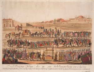 The Entry of the Sultan Selim III to the Girding the Sabre on 13 April 1789, 1789