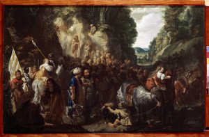 Saint John The Baptist Preaching by Johann Hulsman