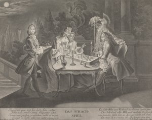 The Chess Game by Johann Jacobus Haid