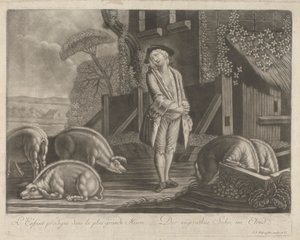 The Prodigal Son in the Greatest Misery by Johann Jacobus Haid
