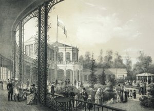 The Railway Station in Pavlovsk by Johann Jakob Meier