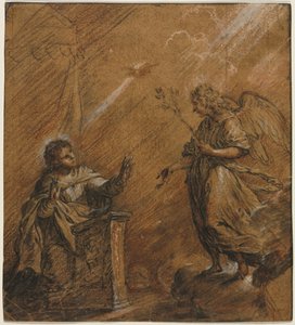 The Annunciation by Johann Jakob von Sandrart