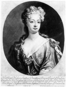 Sophia Dorothea, Queen of Prussia, Engraved by John Smith