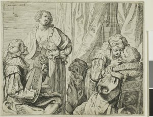 Interior with Two Pairs of Lovers and a Fool by Johann Liss