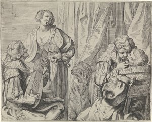 Young Lovers and a Fool in an Interior by Johann Liss