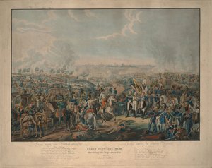 After the Battle of the Nations: Prince Schwarzenberg bringing news of victory on October 18, 1813