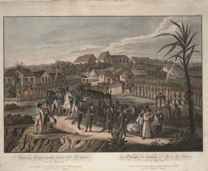 Funeral Procession of Napoleon Bonaparte on St. Helena, 1821 by Johann Lorenz Rugendas the Younger