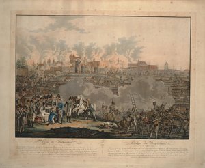 The Battle of Ratisbon on 23 April 1809 by Johann Lorenz Rugendas the Younger