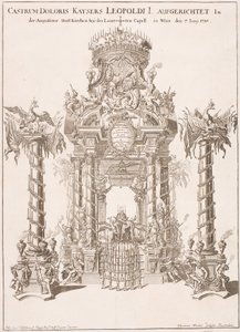 Funeral Scaffold for Emperor Leopold I in the Augustinian Church in Vienna, 1705