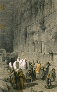 The Western Wall in Jerusalem by Johann Martin Bernatz