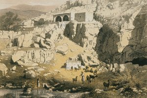 View of Baniyas by Johann Martin Bernatz