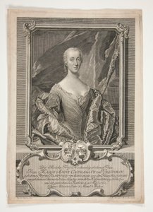 Portrait of Marie Anne Catherine von Veltheim by Johann Martin Bernigeroth