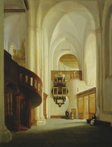 Interior of the St. Nicholas Church, 1831 by Johann Martin Gensler