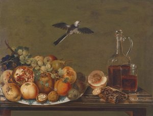 Still Life with Figs and Apples