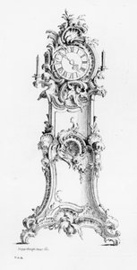 Design for a Longcase Clock by Johann Michael Hoppenhaupt