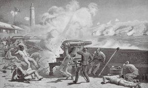 The Bombardment of Alexandria by Johann Nepomuk (after) Schonberg