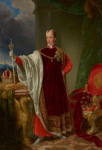 Emperor Ferdinand in the Robes of the Order of the Golden Fleece by Johann Nepomuk Ender