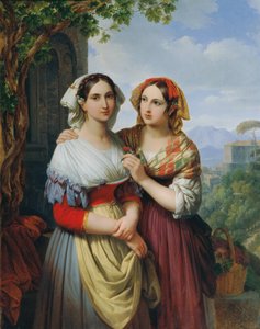 Two Girls in a Landscape