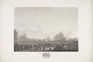 Arrival of King William I in Brussels, 1815 (series title: Twelve plates of the arrival and inauguration of William I in Brussels and the battles of Quatre-Bras and Waterloo in 1815)