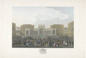Inauguration of William I in Brussels on September 21, 1815 by Johann Nepomuk Gibèle