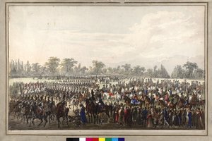 Parade During the Viennese Convention by Johann Nepomuk Hoechle