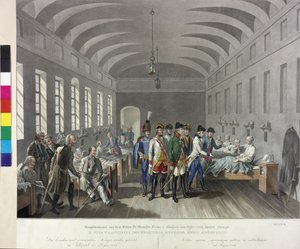 Visitation in the Field Hospital at Lugoj 1789 by Johann Nepomuk Hoechle