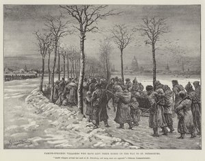 Famine-Stricken Villagers who have left their Homes on the Way to St Petersburg