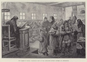 The Famine in Russia, dispensing Soup at the Alexander Nevsky Convent, St Petersburg by Johann Nepomuk Schonberg