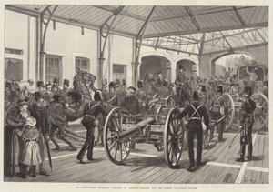 The Honourable Artillery Company of London starting for the Easter Volunteer Review by Johann Nepomuk Schonberg